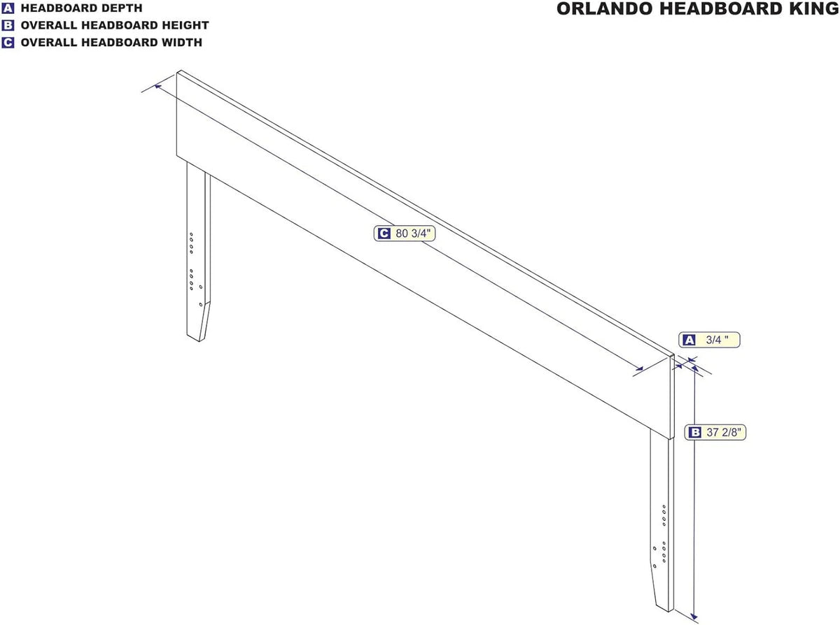 King Walnut Headboard Y150508