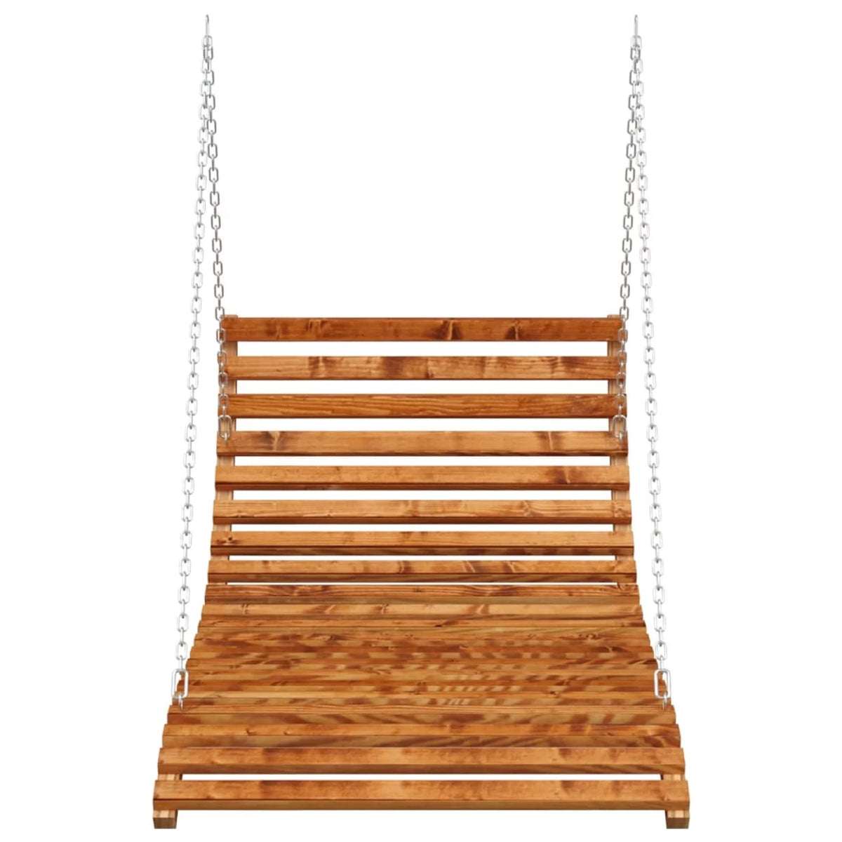 Swing Bed Solid Bent Wood with Teak Finish U694