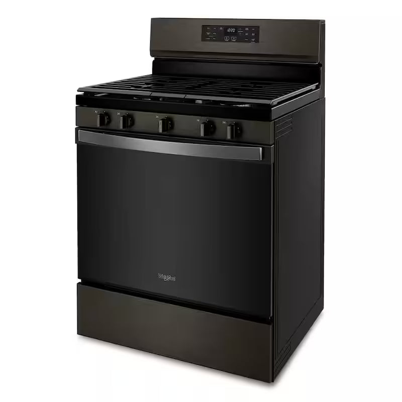 5 cu. ft. Gas Range with Air Fry Oven in Black Stainless E4683
