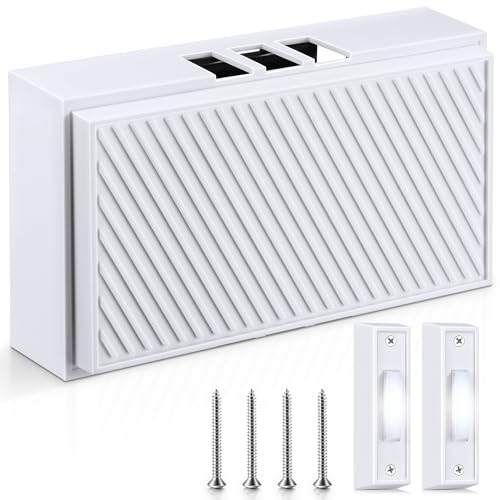 Wired Doorbell Chime Kit with 2 Lighted Push Buttons F148518