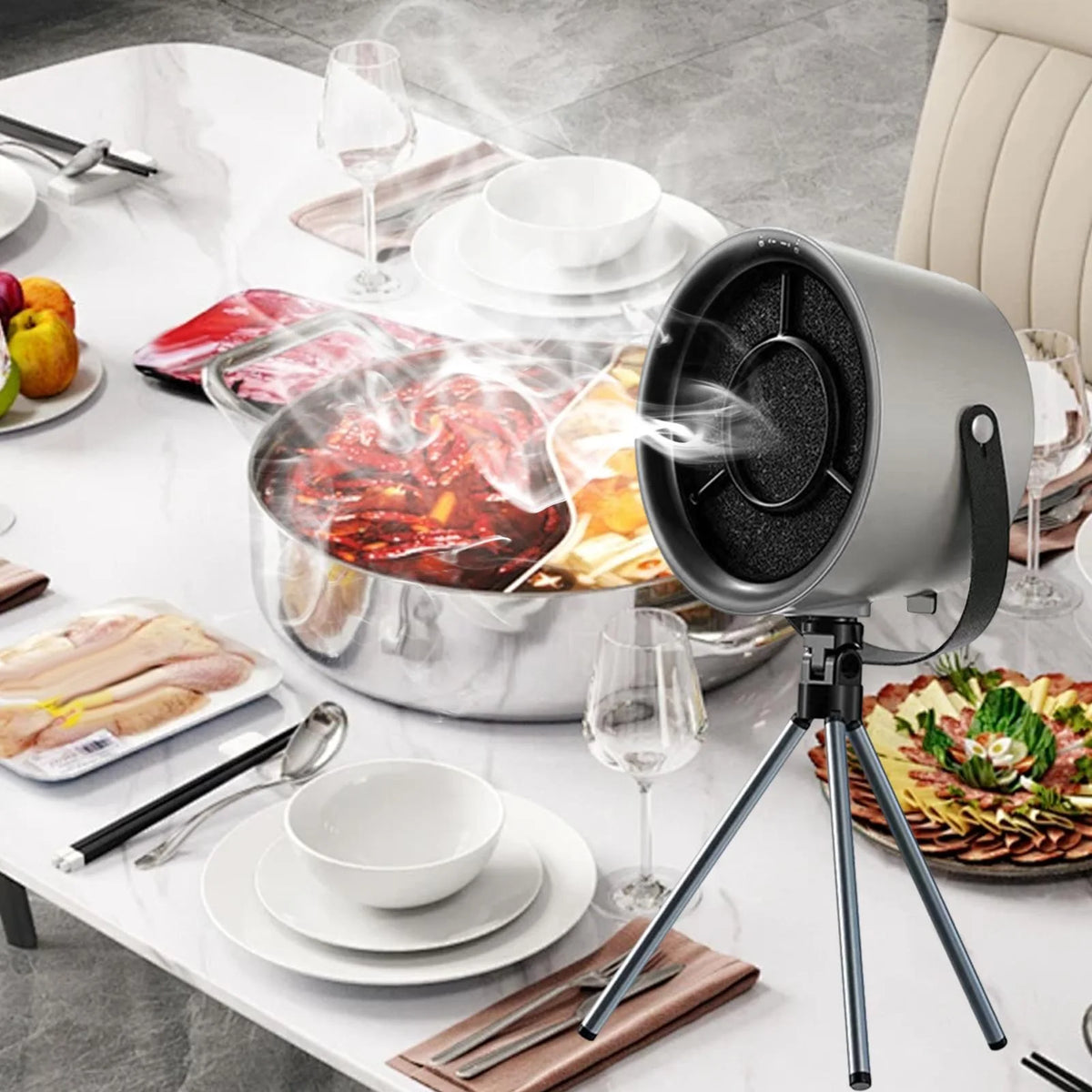 Countertop Kitchen Exhaust Fan Adjustable Angle S626