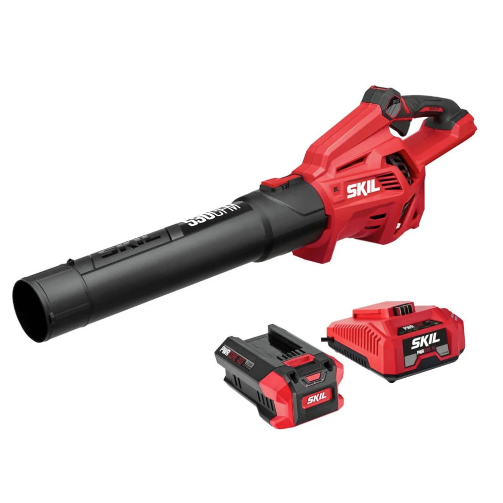 40V 530CFM Brushless Leaf Blower Kit with 2.5Ah Battery & Charger C5359