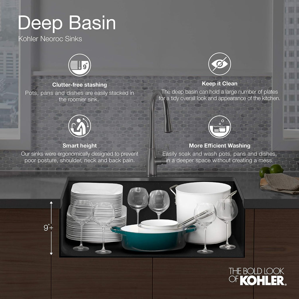 Matte White Kitchen Sink S40954