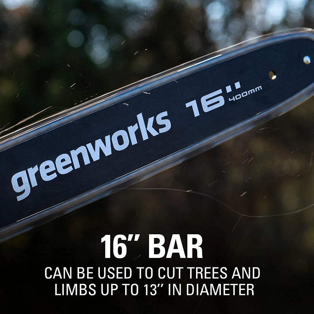 40V 16-inch Brushless Chainsaw with 4 Ah Battery and Charger V9950