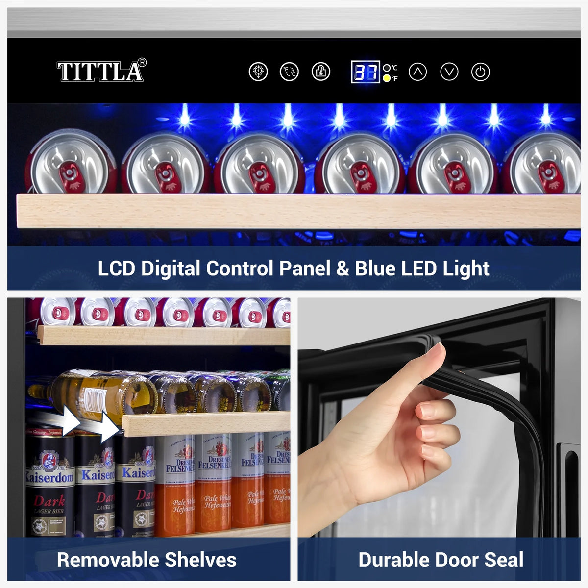 24'' 150-Cans Built-in Beverage Cooler J4249
