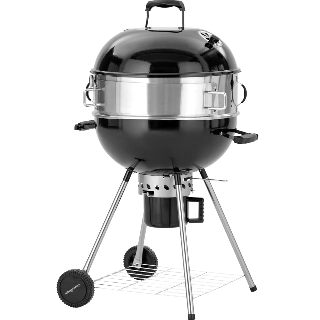 Portable 22" Charcoal BBQ Grill with Rotisserie Ring Q80426