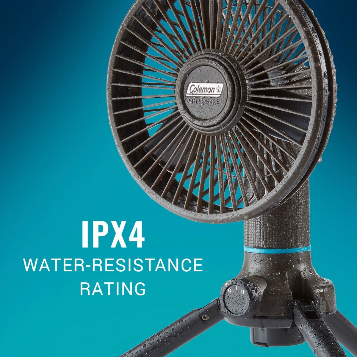 Portable Fan & Rechargeable Battery, Black R962