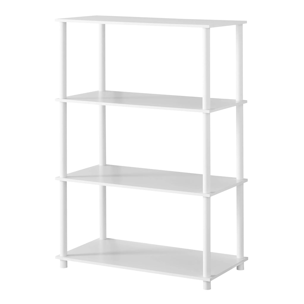 White 4-Shelf Storage Bookcase X4885