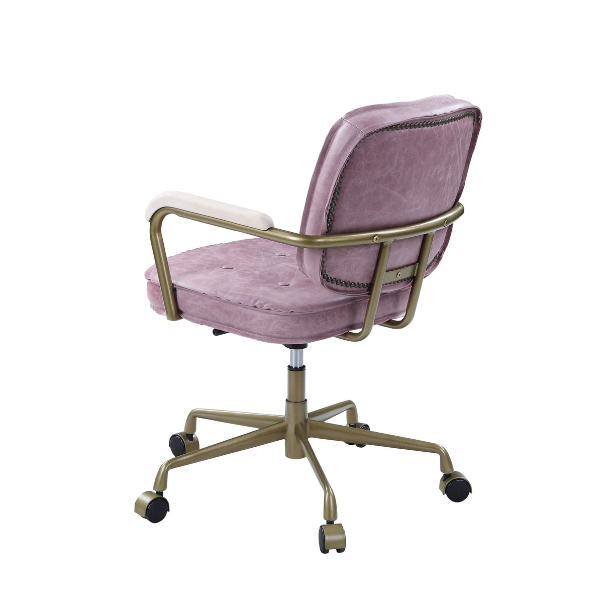 Pink Leather Office Chair U923868