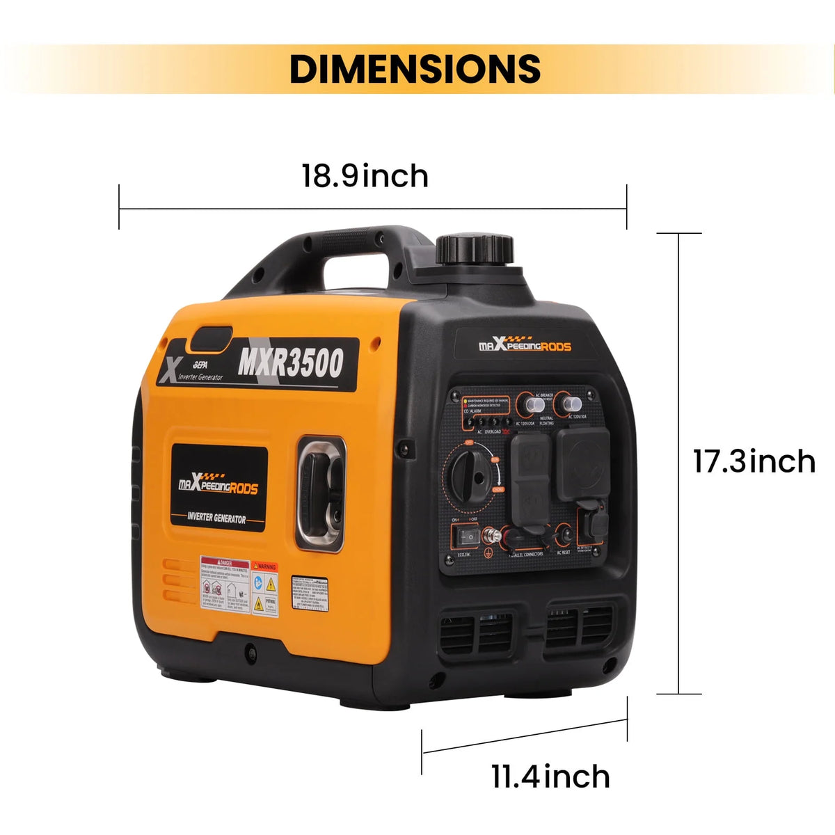 3500W Portable Inverter Generator M207227