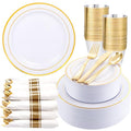 350 Piece Gold Dinnerware Set for 50 Guests R402