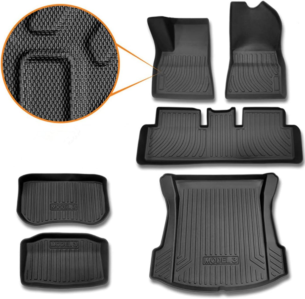 All-Weather Floor Mats Cargo Liner Trunk Mats Z8301