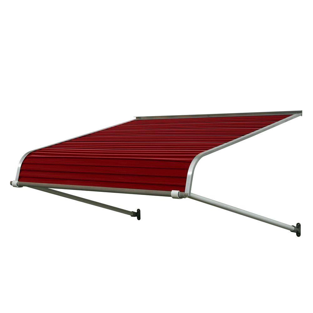 4 ft. Aluminum Awning in Brick Red C1165