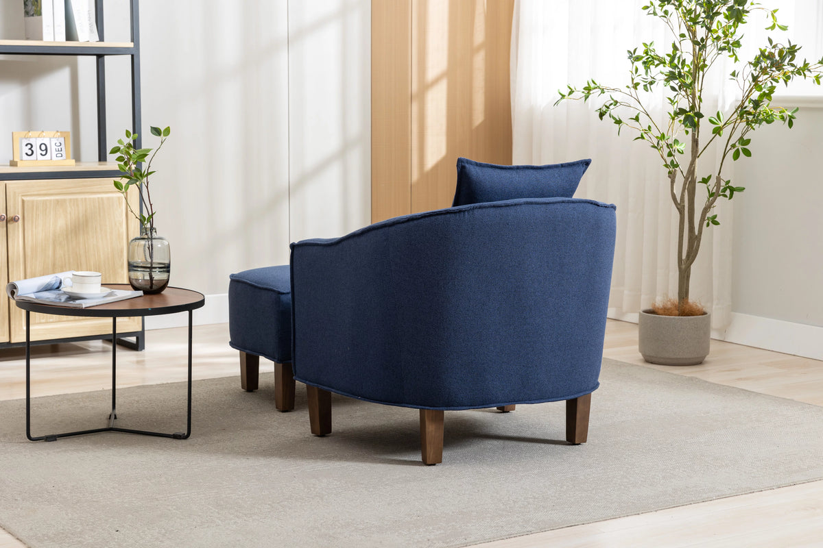 Accent Chair with Ottoman P644008