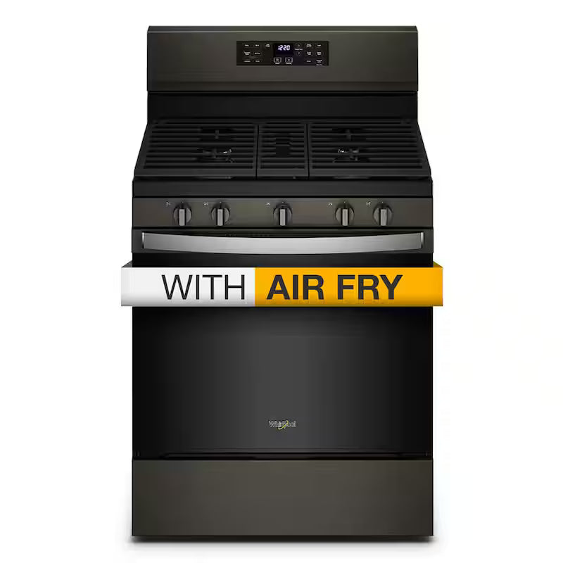 5 cu. ft. Gas Range with Air Fry Oven in Black Stainless E4683