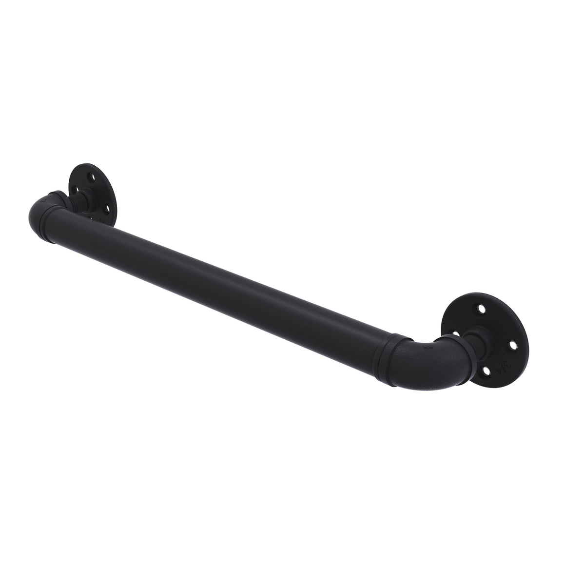 16 inch Matte Black Grab Bar H205