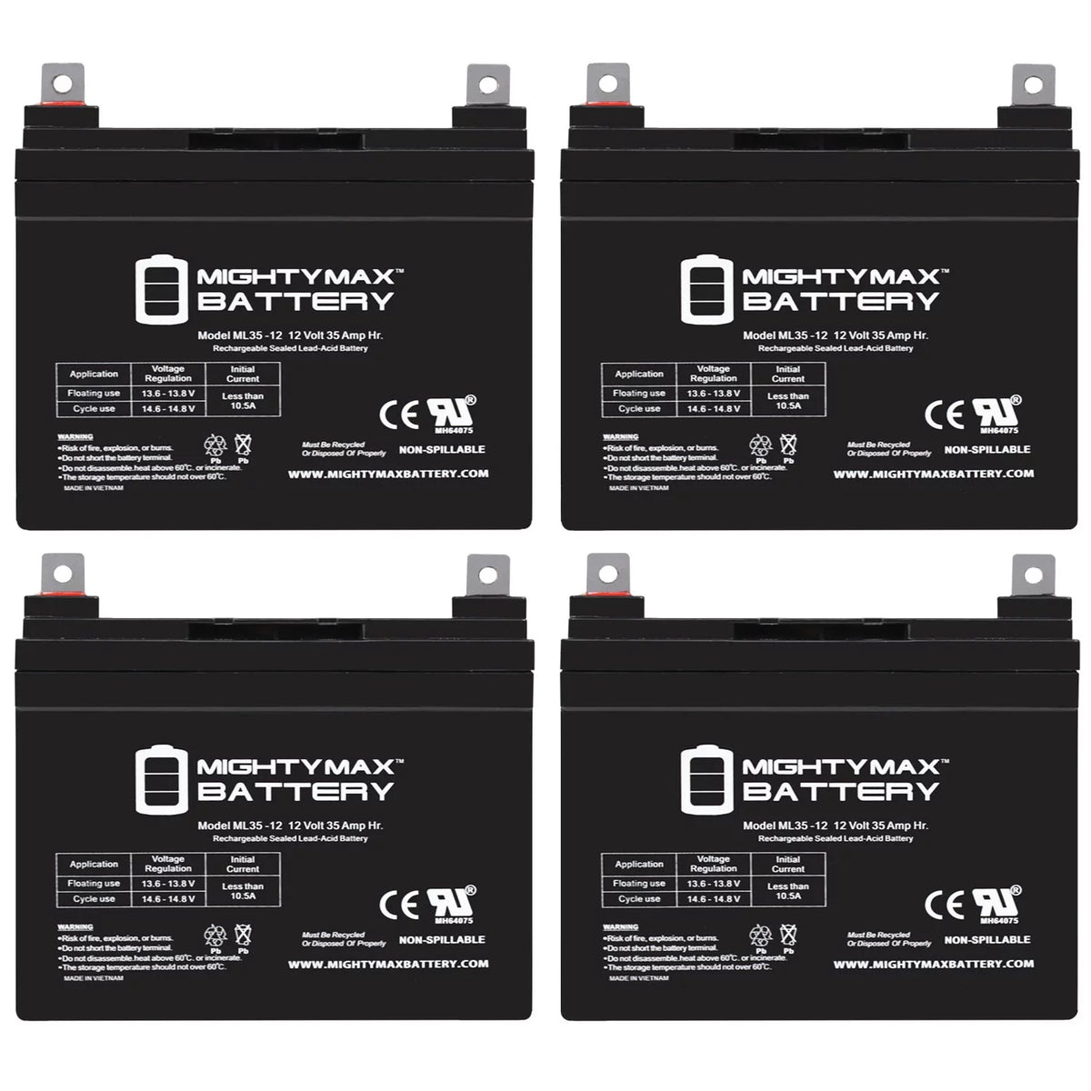 12V 35AH Sealed AGM Battery Q7165
