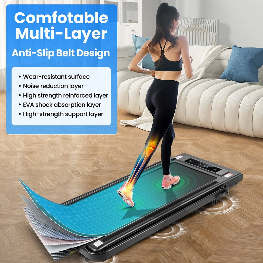 Folding Walking Pad Treadmill with Remote Control F452