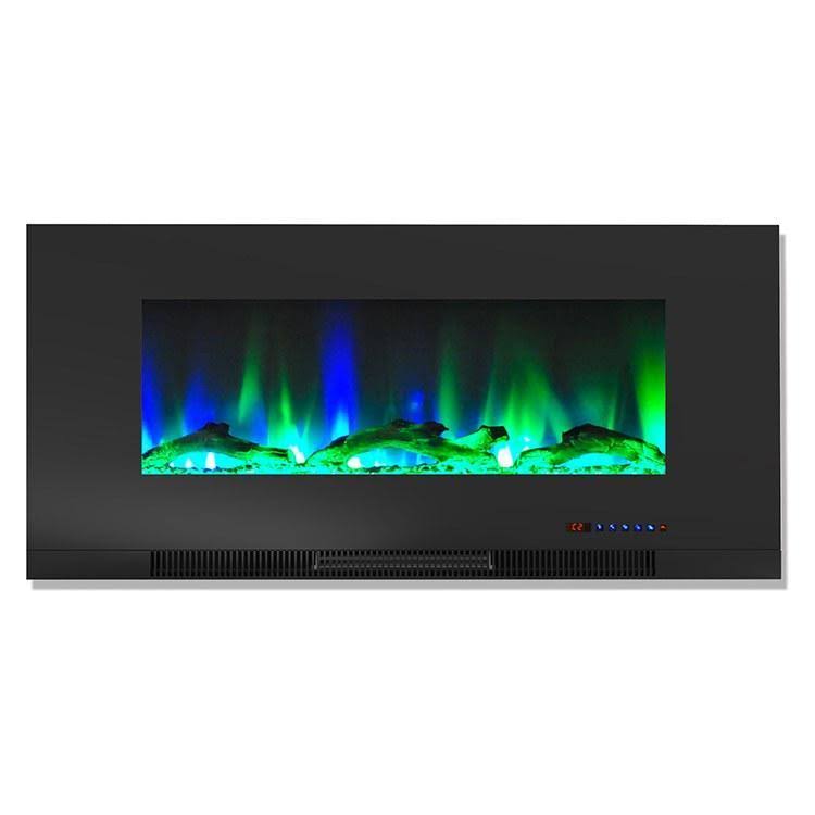 42 in. Black Wall-Mount Electric Fireplace T739