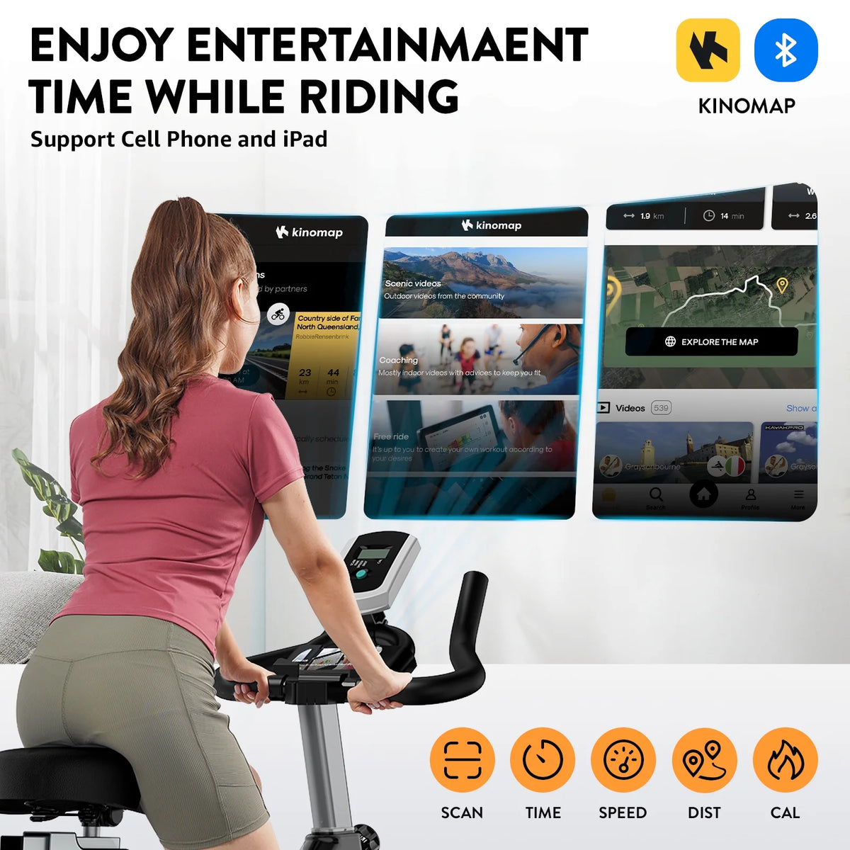 Indoor Cycling Bike Heavy Duty Frame 330lbs G536