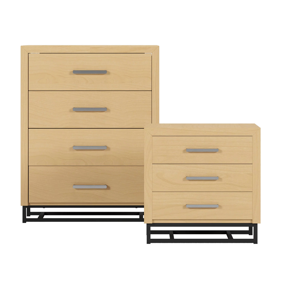 2 Piece 4 Drawer Dresser and Nightstand Set Z2773