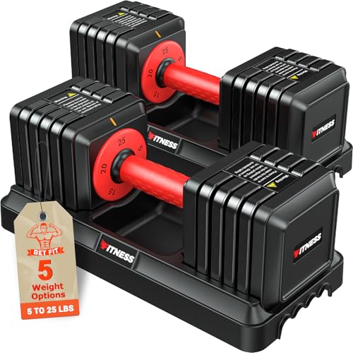 Adjustable Dumbbells Set of 2 with Anti-Slip Handle A950