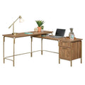 L-Shaped Engineered Wood Desk R202056
