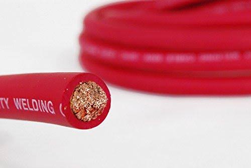 100 ft 2 Gauge Copper Wire Red W216