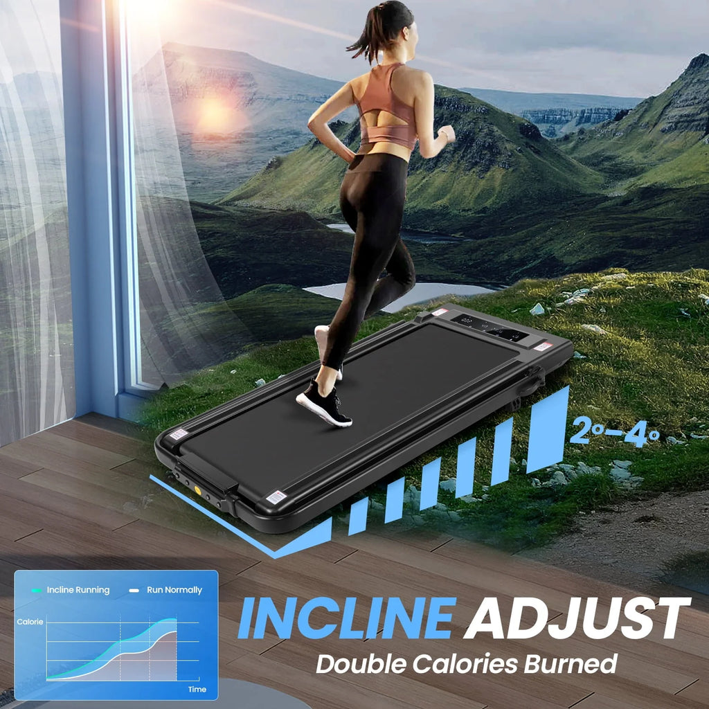 Folding Walking Pad Treadmill with Remote Control F452