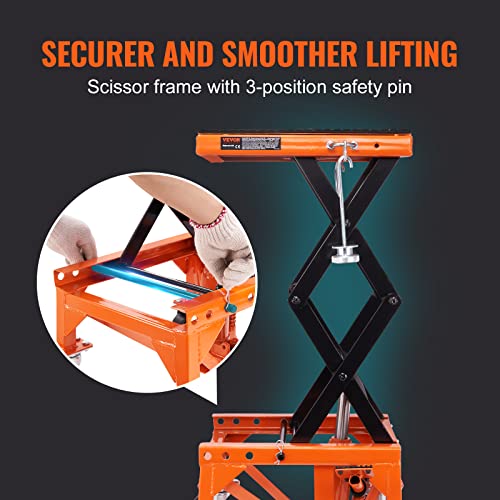 350 lbs Hydraulic Motorcycle Lift Table with Wide Deck R356552