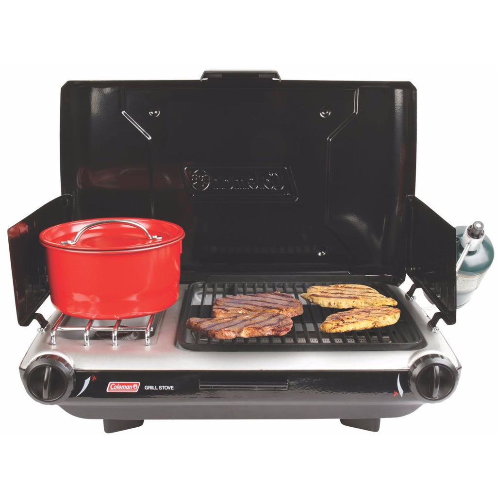 Portable Propane Camp Grill/Stove, Black S5331