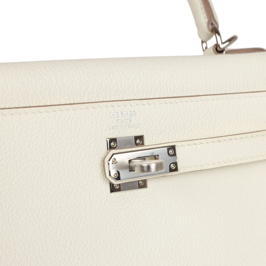 Mushroom Togo Leather Bag with Palladium Hardware S844340