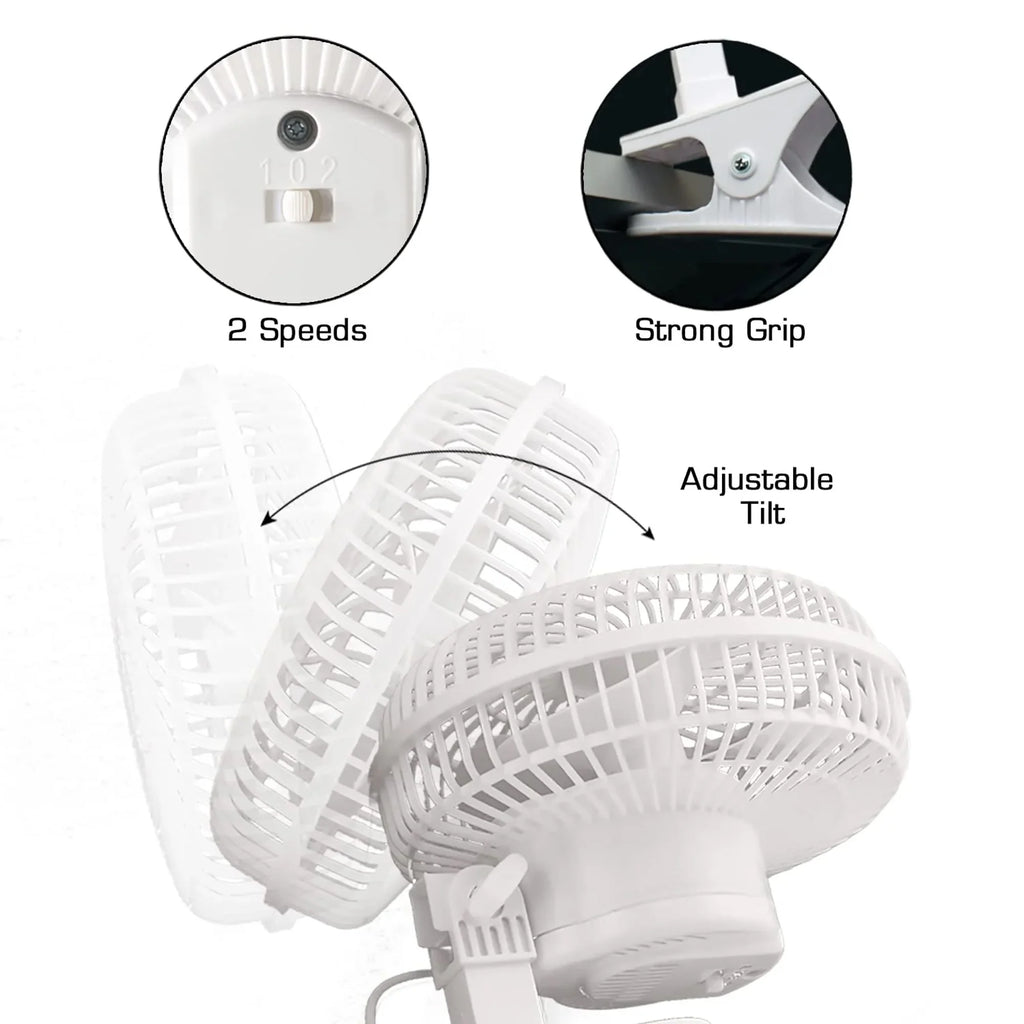 18 Inch Oscillating Wall Mount Fan White J612481