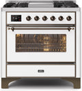 White Dual Fuel Propane Gas Range B1646