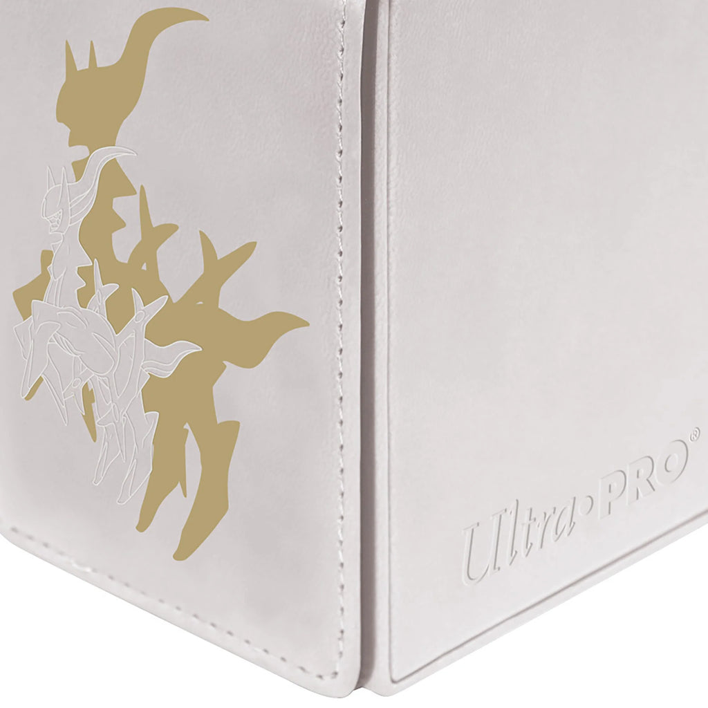 White Leatherette Trading Card Box C954360