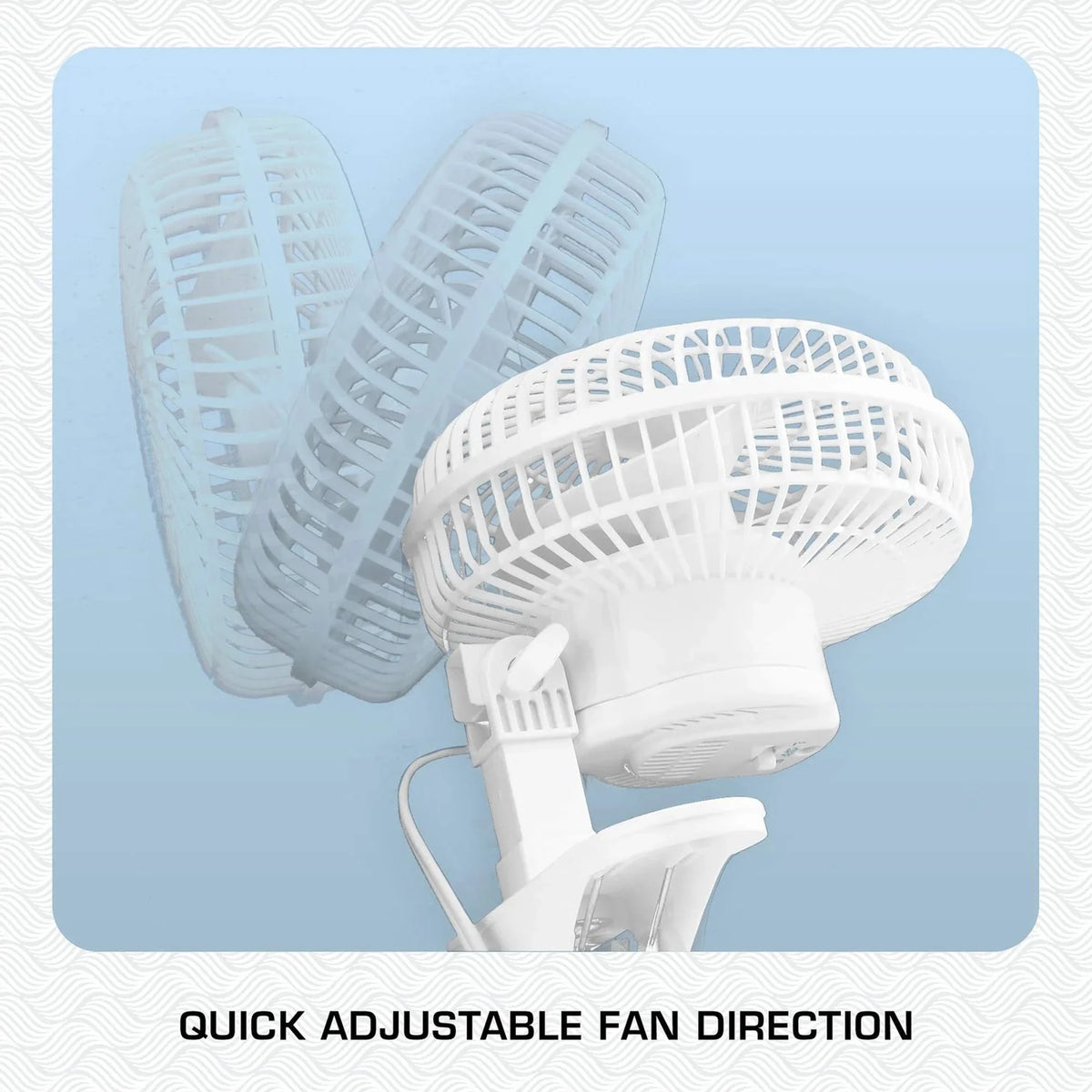 18 Inch Oscillating Wall Mount Fan White J612481