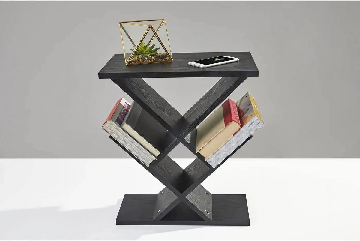 Black Storage Side Table N33439