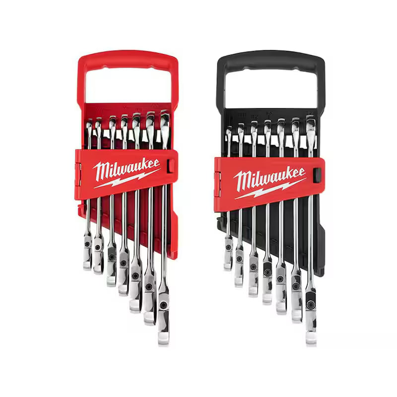 14-Piece Flex-Head Ratcheting Combination Wrench Set SAE and METRIC W686