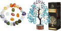 Turquoise Amethyst Crystal Tree, 25 Pcs Gemstone K373