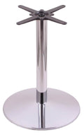 Chrome Cast Iron Table Height Base with 22x22 Round Foot Y864236
