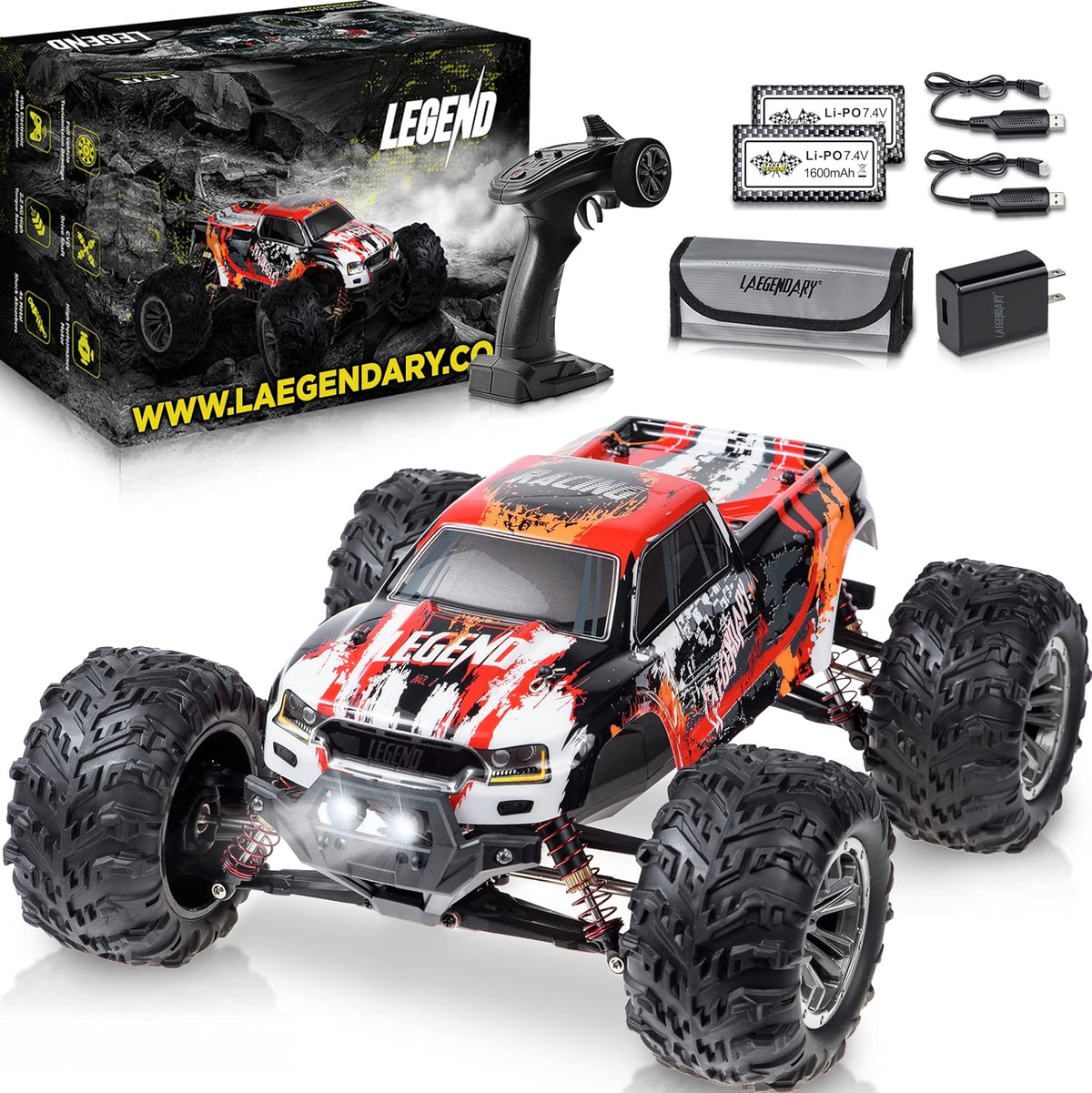 1:10 Scale Brushless RC Car 4x4 Off Road Monster Truck Y71025