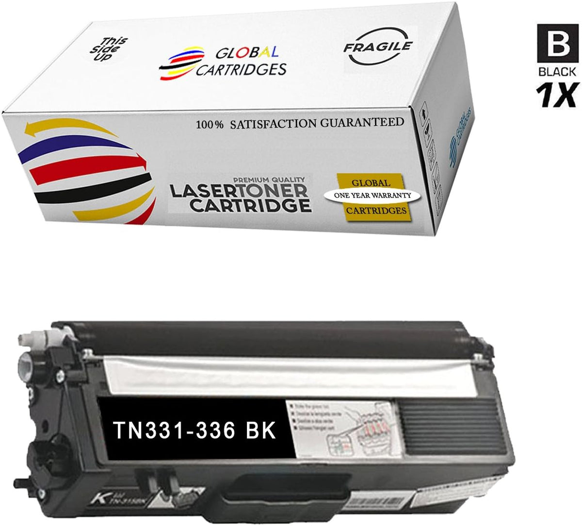 Compatible High Yield Toner Cartridges Set Black Cyan Magenta Yellow F753