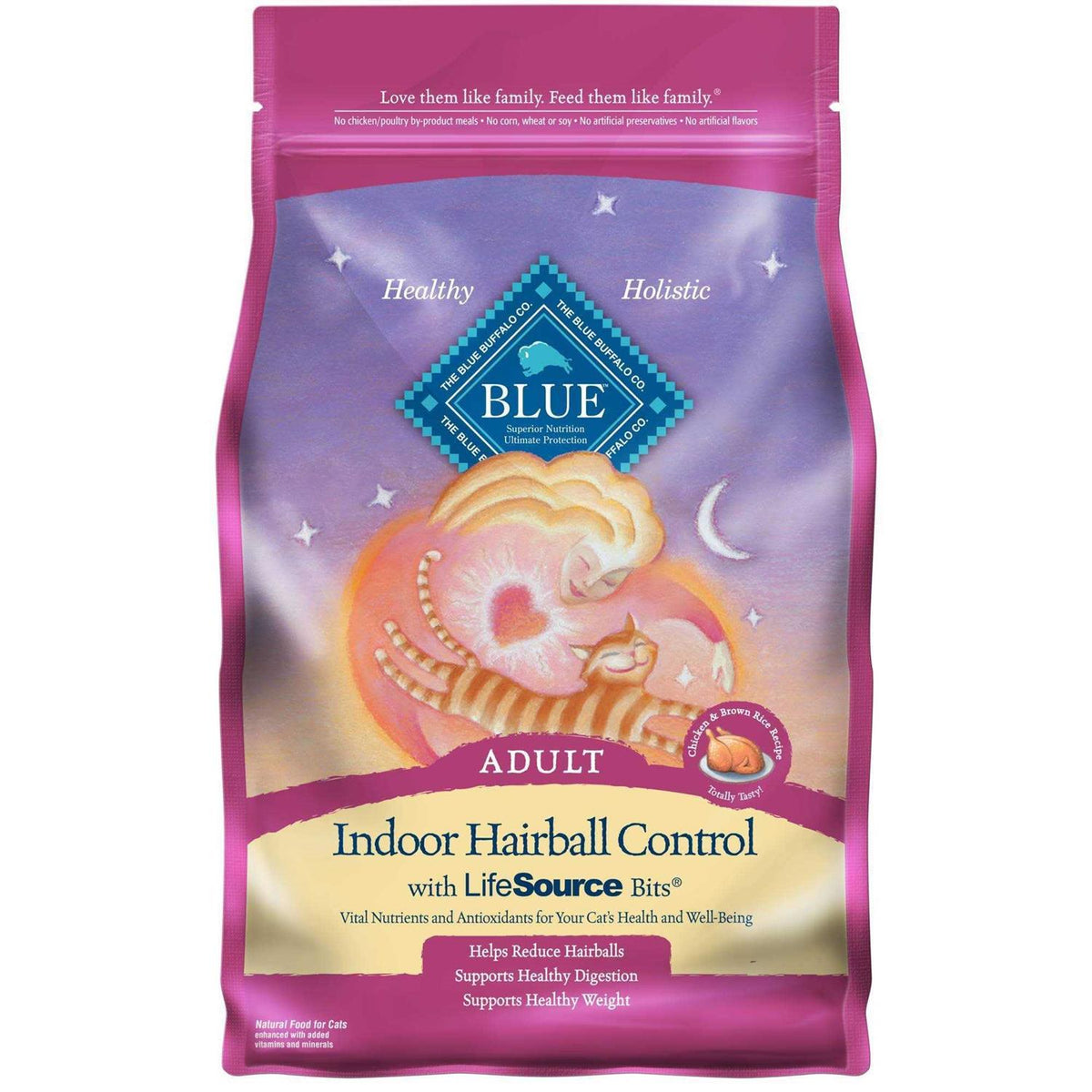 Blue Indoor Hairball Control Adult Dry Cat Food E5741