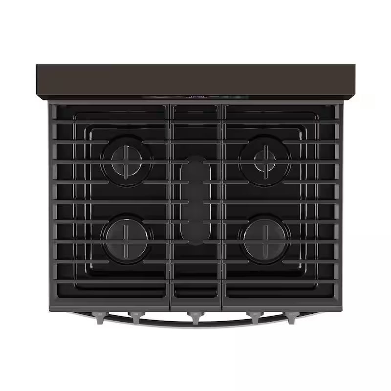 5 cu. ft. Gas Range with Air Fry Oven in Black Stainless E4683