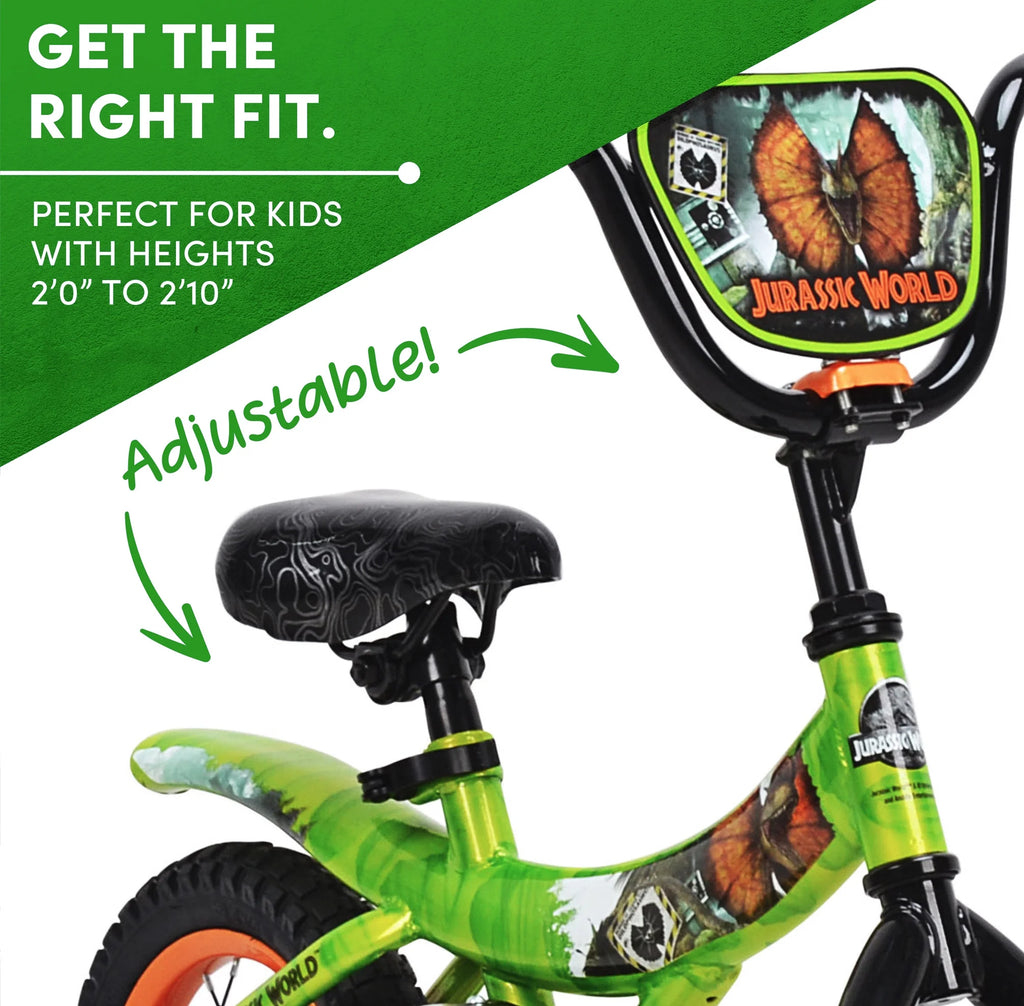 Green and Orange 12-inch Boy's Bicycle with Training Wheel U4220