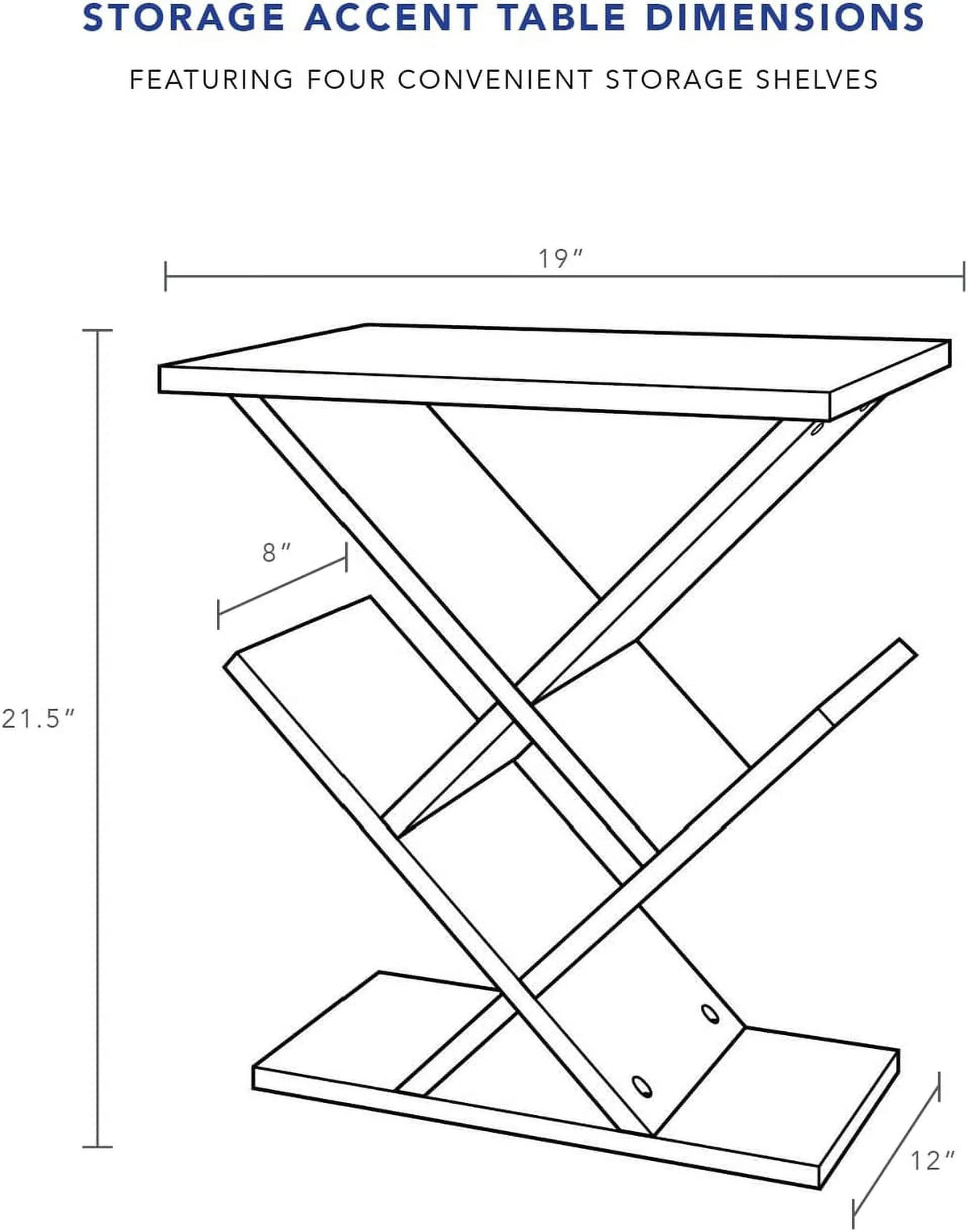 Black Storage Side Table N33439