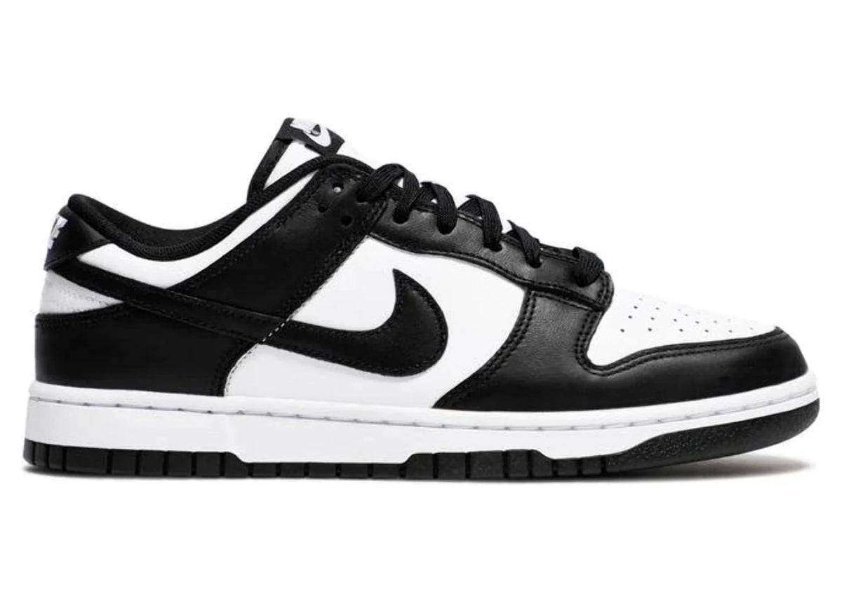 White Black Leather Sneaker Shoes X802610