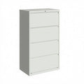 White 4 Drawer Lateral File Cabinet B281