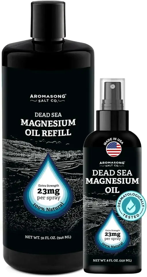 Magnesium Oil Spray 8oz with 32oz Refill Bottle S803759