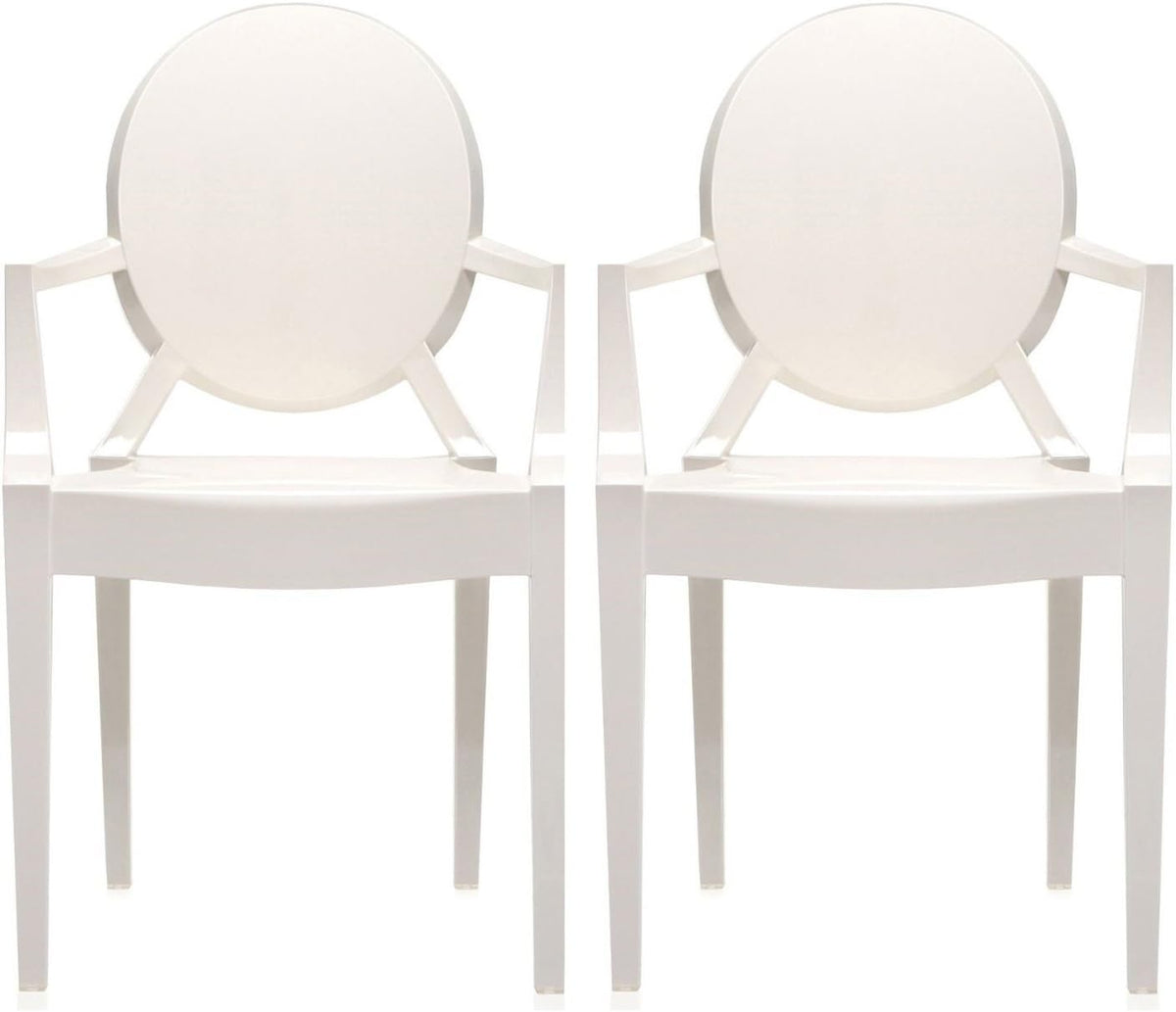 Set of 2 30” Clear Polycarbonate Bar Stool O821